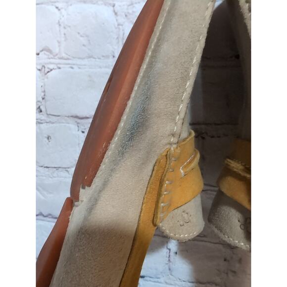 Donald J. Pliner Mens Vergil Tan Brown Suede Slip-On Driving Loafer Shoes 11.5 - Picture 8 of 15